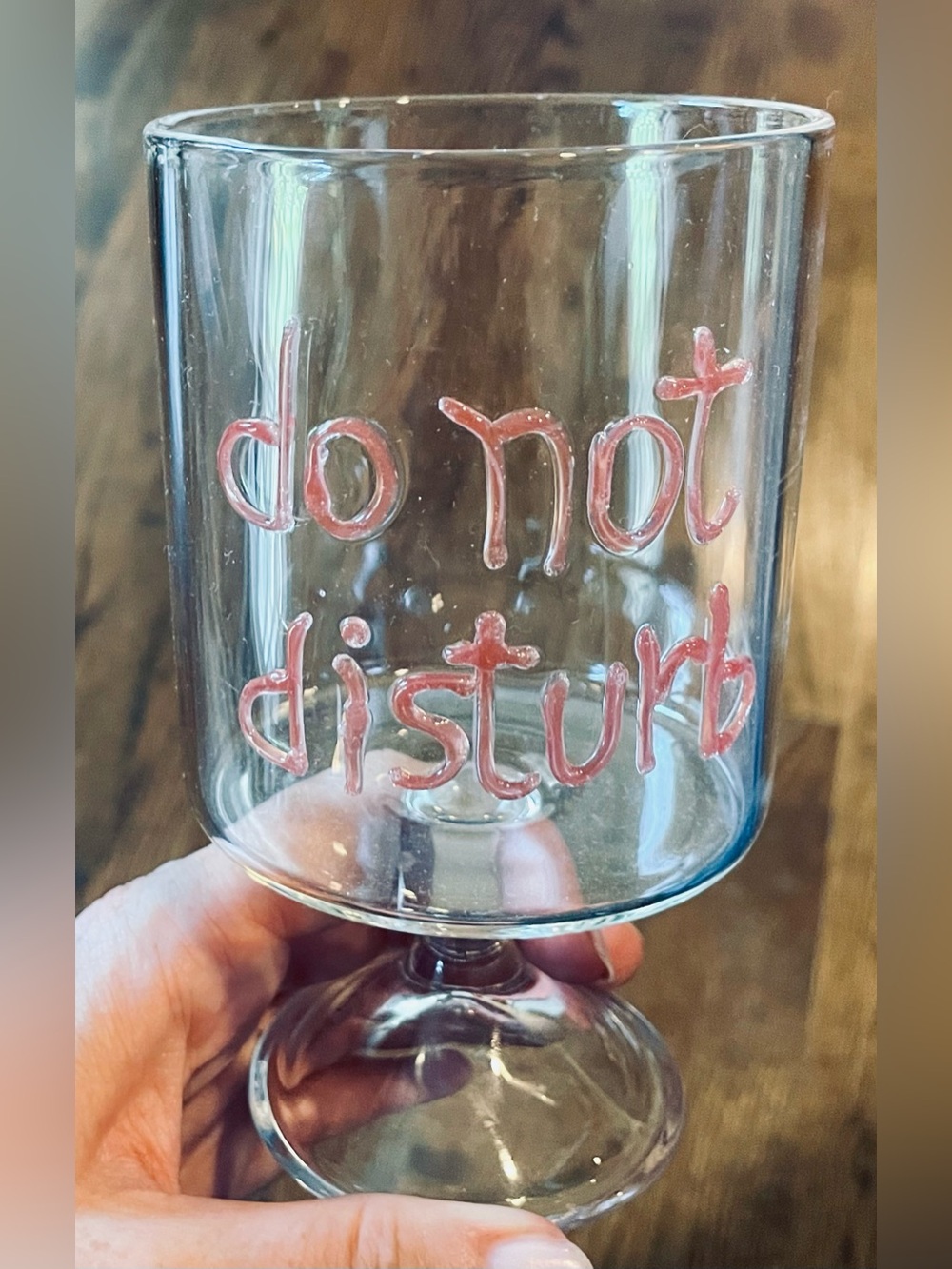 Anthropologie Do Not Disturb Love Note Icon Glass